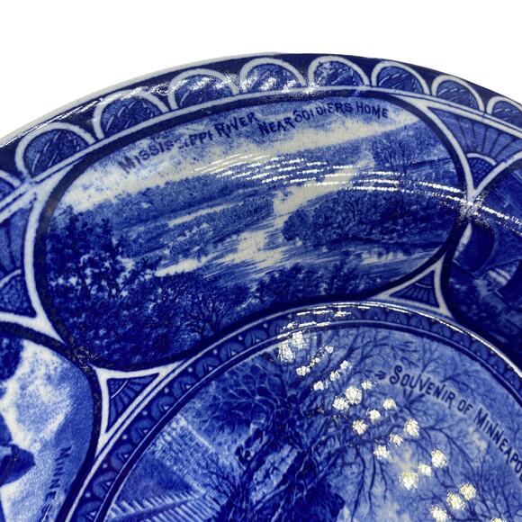 Vintage MINNEAPOLIS, Minn Souvenir Plate Landmarks Rowland & Marsellus Co. - Picture 5 of 12